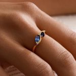 Personalized Birthstone Ring, Statement Ring with Birthstone, Minimalist Ring, Grandma Gift, Birthday Gift for Mom, Christmas Gift for Her